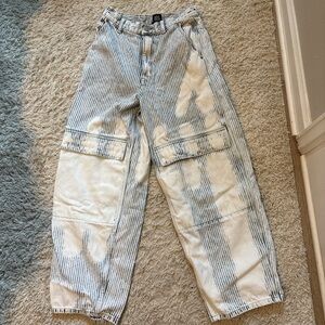 BDG Striped Black and White Women's Flare Jeans